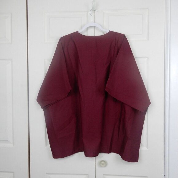 AMS Medical Uniform Scrubs Style A100 Wine Sze 5XL or 6XL Left Side Pocket (U18) - Picture 9 of 9